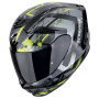 Casque Full Face Scorpion Exo 391 Clutter Black Yellow Fluo