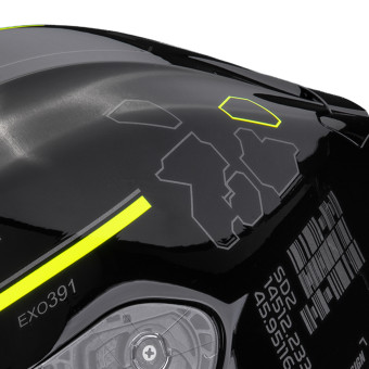 Scorpion Exo 391 Iron Black Neon Yellow