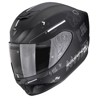 Full Face Scorpion Exo 391 Iron Matt Black Silver