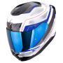 Casque Full Face Scorpion Exo 391 Leo White Blue
