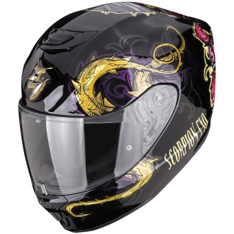Full Face Scorpion Exo 391 Mumia Black Chameleon