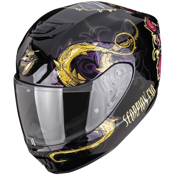 Full Face Scorpion Exo 391 Mumia Black Chameleon
