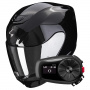 Casque Full Face Scorpion Exo 391 Solid Black + Kit Bluetooth 5S