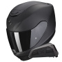 Casque Full Face Scorpion Exo 391 Solid Matt Black + Kit bluetooth Exo-Com Link-1