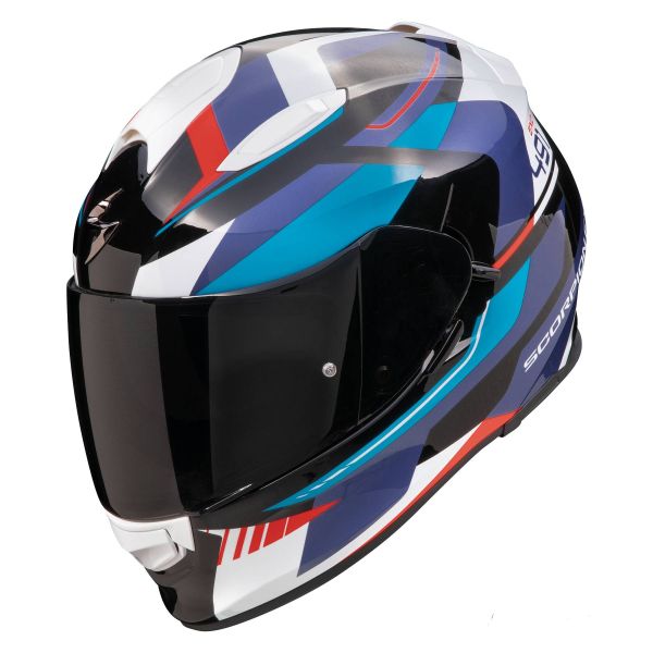 Scorpion Exo 491 Abilis Black Blue Red + Exo-Com Link-1C Bluetooth Kit