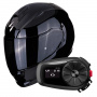 Casque Full Face Scorpion Exo 491 Black + Kit Bluetooth 5S