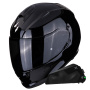 Casque Full Face Scorpion Exo 491 Black + Exo-Com Link-1C Bluetooth Kit