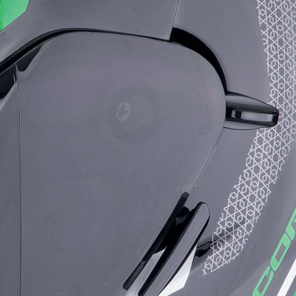 Scorpion Exo 491 Kripta Black Green White + Kit bluetooth 5R Lite