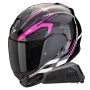 Casque Full Face Scorpion Exo 491 Kripta Black Pink White + Exo-Com Link-1 Bluetooth kit