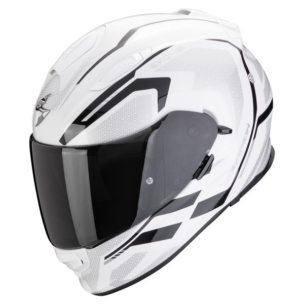 Full Face Scorpion Exo 491 Kripta White Black Full Face Scorpion Exo 491 Kripta White Black