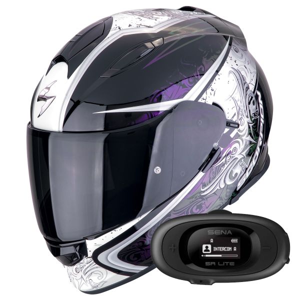 Full Face Scorpion Exo 491 Run Black Chameleon + Kit bluetooth 5R Lite Full Face Scorpion Exo 491 Run Black Chameleon + Kit bluetooth 5R Lite