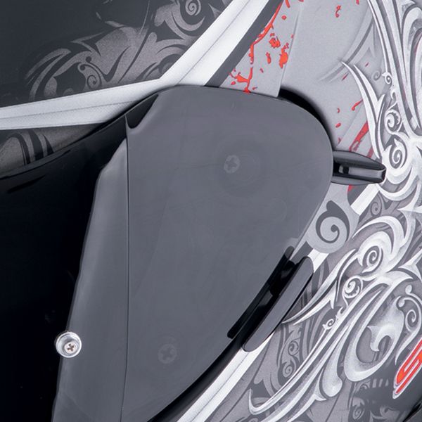 Scorpion Exo 491 Run Matt Black Red + Kit Bluetooth 5S Solo