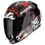 Casque Full Face Scorpion Exo 491 Spector Black Red