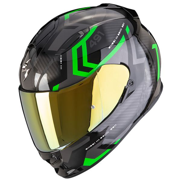 Exo 1400 Casco Scorpion Exo 410 Air Exo 491 Spin Black Green
