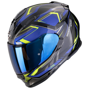 Full Face Scorpion Exo 491 Zumo Black Blue Neon Yellow