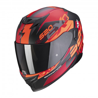 Casque Full Face Scorpion Exo 520 Air Cover Matt Black Red Casque Full Face Scorpion Exo 520 Air Cover Matt Black Red