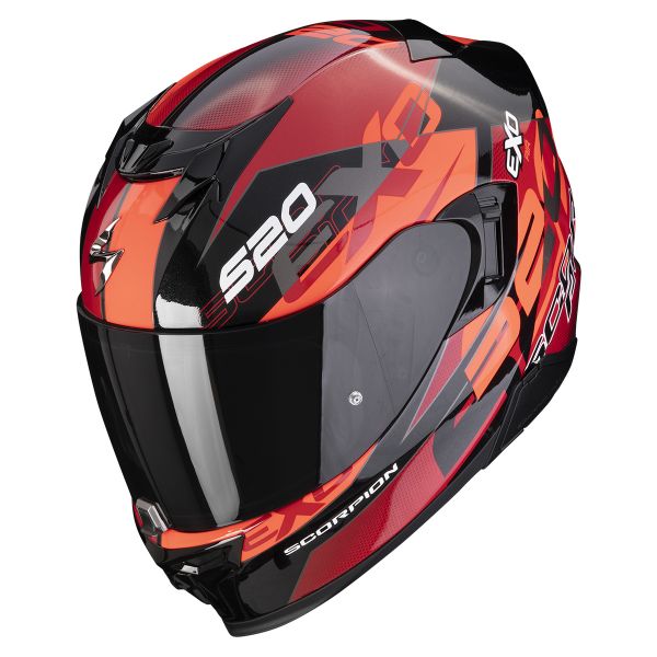 Full Face Scorpion Exo 520 Evo Air Cover Metal Black Red