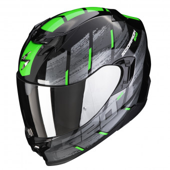 Scorpion Exo 520 Evo Air Maha Black Green + Kit Bluetooth 5S