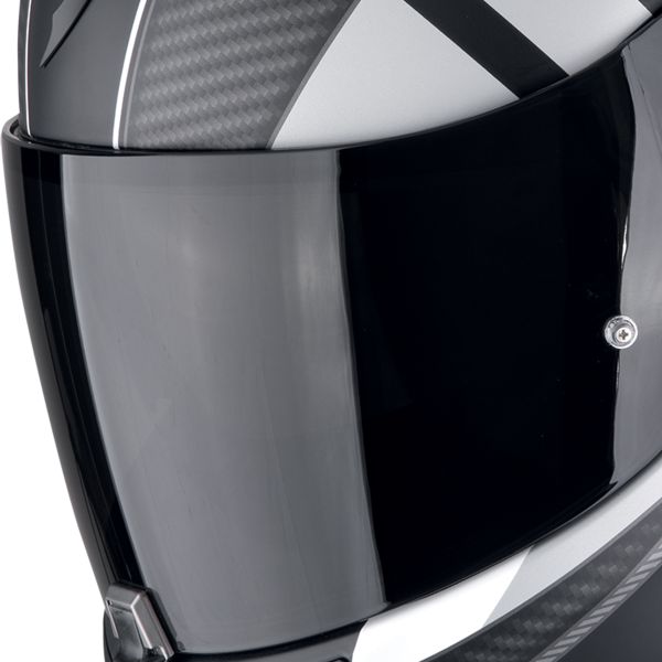 Scorpion Exo 520 Evo Air Sensus Matt Black Silver + Kit bluetooth Exo-Com Link-1