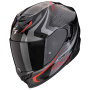 Casque Full Face Scorpion Exo 520 Evo Air Terra Black Silver Red