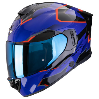 Full Face Scorpion Exo 530 Air Clip Blue Black Red