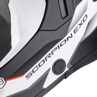 Scorpion Exo 530 Air Clip Matt White Black Red