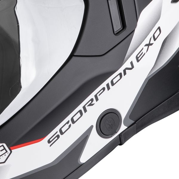 Scorpion Exo 530 Air Clip Matt White Black Red