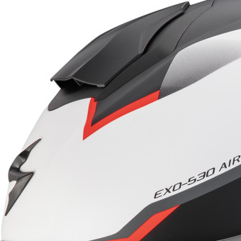 Scorpion Exo 530 Air Clip Matt White Black Red