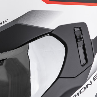 Scorpion Exo 530 Air Clip Matt White Black Red