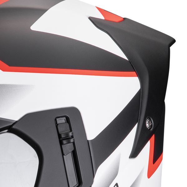 Scorpion Exo 530 Air Clip Matt White Black Red