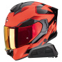 Casque Full Face Scorpion Exo 530 Air Clip Red Black + Kit bluetooth Exo-Com Link-1