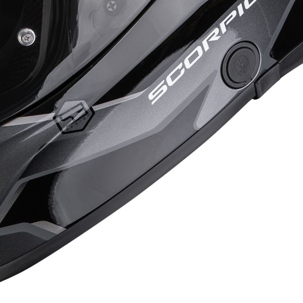 Scorpion Exo 530 Air Clip Silver Black
