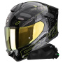 Casque Full Face Scorpion Exo 530 Air Fond Black Neon Yellow + Kit bluetooth Exo-Com Link-1C