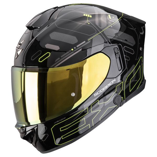 Full Face Scorpion Exo 530 Air Fond Black Neon Yellow Full Face Scorpion Exo 530 Air Fond Black Neon Yellow