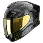 Casque Full Face Scorpion Exo 530 Air Fond Black Neon Yellow
