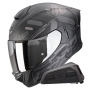 Casque Full Face Scorpion Exo 530 Air Fond Matt Black Silver + Kit bluetooth Exo-Com Link-1