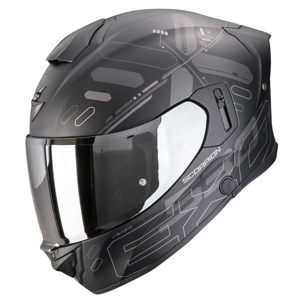 Full Face Scorpion Exo 530 Air Fond Matt Black Silver Full Face Scorpion Exo 530 Air Fond Matt Black Silver