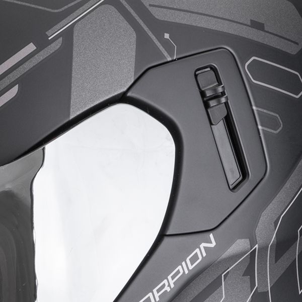 Scorpion Exo 530 Air Fond Matt Black Silver