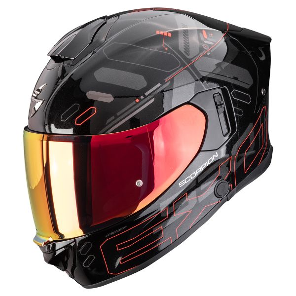 Full Face Scorpion Exo 530 Air Fond Metal Black Red Full Face Scorpion Exo 530 Air Fond Metal Black Red