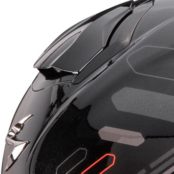 Scorpion Exo 530 Air Fond Metal Black Red