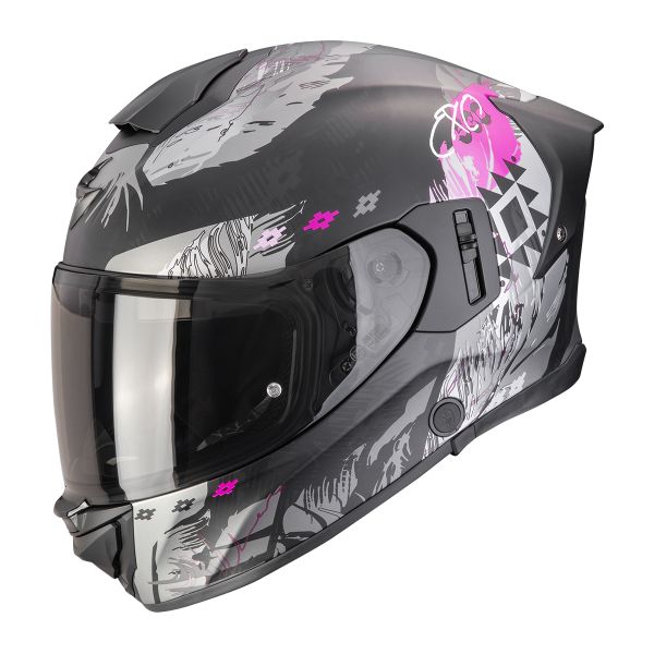 Full Face Scorpion Exo 530 Air Hadji Matt Black Pink Full Face Scorpion Exo 530 Air Hadji Matt Black Pink