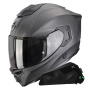 Casque Full Face Scorpion Exo 530 Air Slope Matt Black Red + Kit bluetooth Exo-Com Link-1C