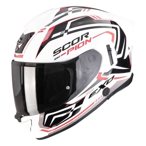 Full Face Scorpion Exo 530 Air Slope White Black Red Full Face Scorpion Exo 530 Air Slope White Black Red