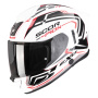 Casque Full Face Scorpion Exo 530 Air Slope White Black Red