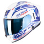 Casque Full Face Scorpion Exo 530 Air Slope White Blue Red