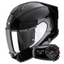 Casque Full Face Scorpion Exo 530 Air Solid Black + Kit Bluetooth 5S Solo