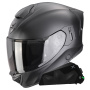 Casque Full Face Scorpion Exo 530 Air Solid Matt Black + Kit bluetooth Exo-Com Link-1C