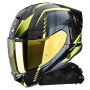 Casque Full Face Scorpion Exo 530 Air Theras Black Neon Yellow + Kit bluetooth Exo-Com Link-1C