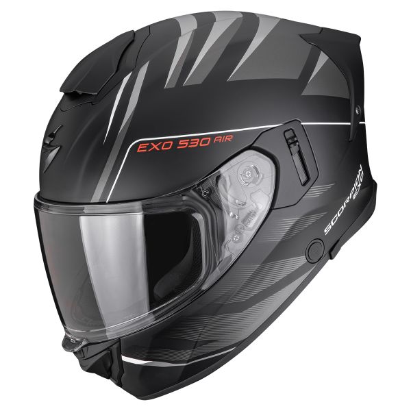 Full Face Scorpion Exo 530 Air Tigris Black Matt Silver