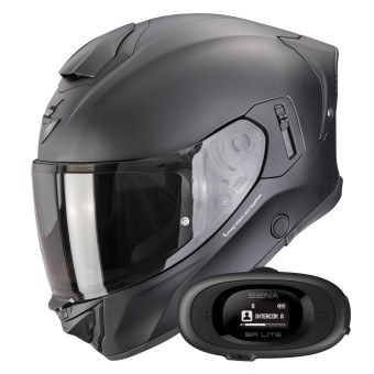 Casque Full Face Scorpion Exo 530 i Air Solid Matt Black+ Kit bluetooth 5R Lite Casque Full Face Scorpion Exo 530 i Air Solid Matt Black+ Kit bluetooth 5R Lite